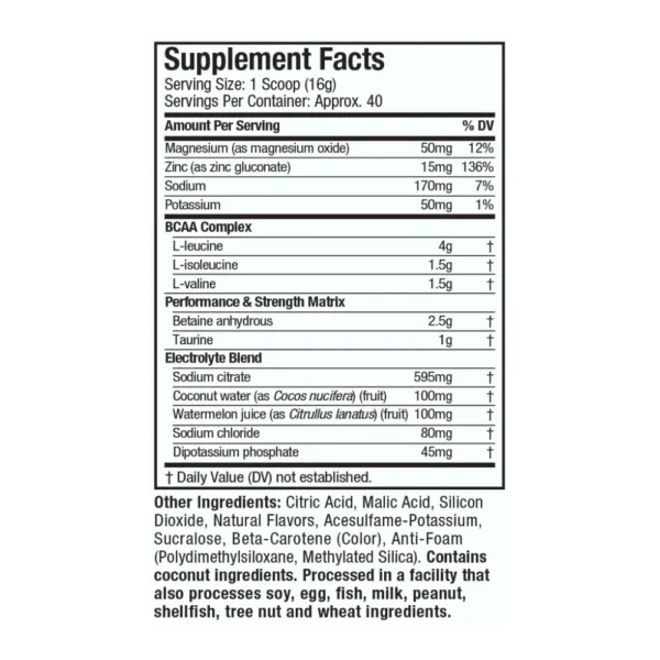 Amino Build Fresa Sandía 40 servicios | BCAA + Electrolitos para rendimiento y recuperación - VitalSport - Image 2