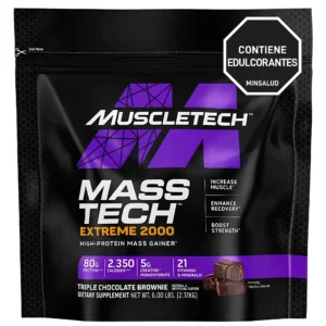 Mass Tech Extreme 2000 Vainilla 6 lbs | Ganador de masa muscular alto en calorías y proteína - VitalSport