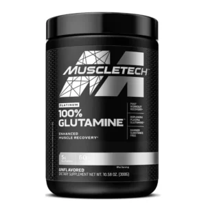 Platinum Glutamine 100% Muscletech 300g | Suplemento para recuperación muscular post entrenamiento - VitalSport
