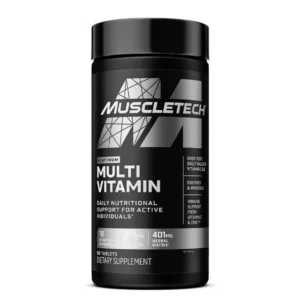 Multivitamínico Muscletech Platinum 90 tabletas | 18 Vitaminas + Enzimas + Soporte Inmunológico - VitalSport