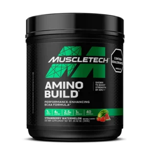 Amino Build Fresa Sandía 40 servicios | BCAA + Electrolitos para rendimiento y recuperación - VitalSport