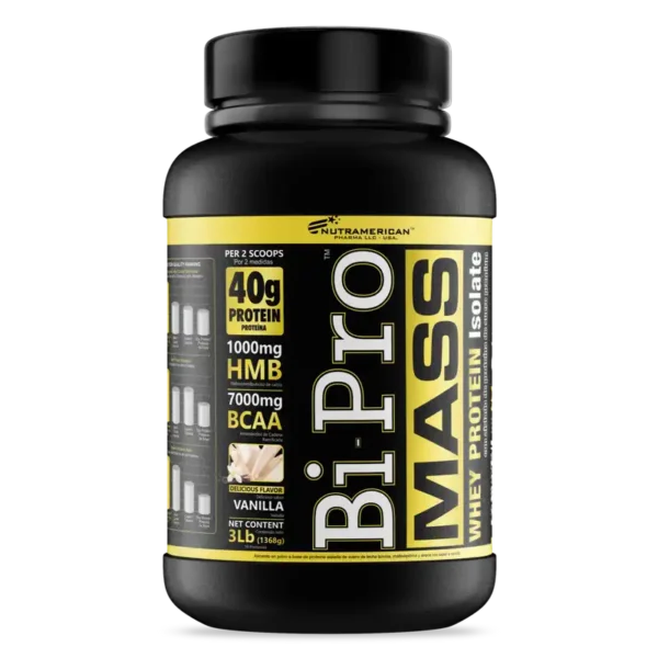 Bi-Pro MASS 3LB Vainilla | Proteína con HMB y BCAA - VitalSport
