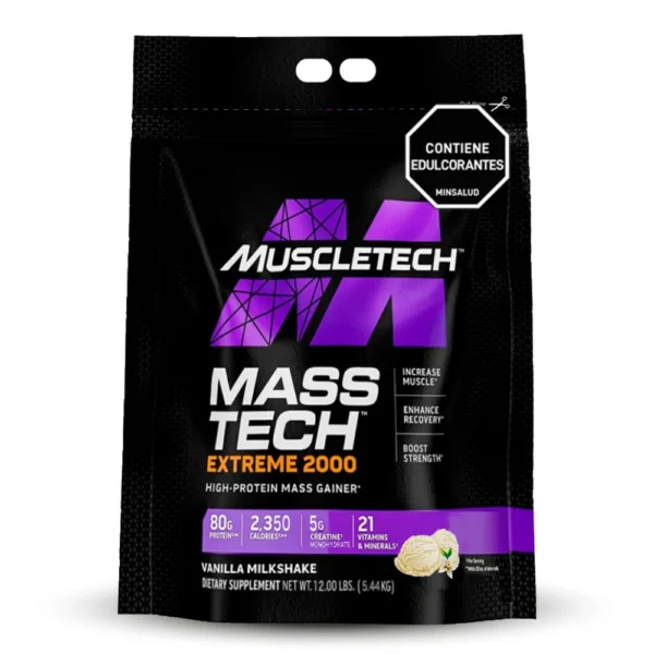 Mass Tech Extreme 2000 12LB | Ganador de Masa Muscular Alta en Calorías y Proteína - VitalSport - Image 4