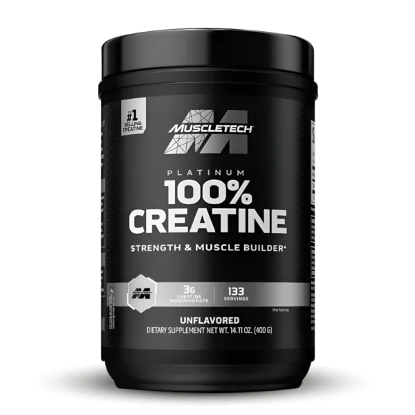 Creatina Monohidratada Platinum 100% Creatine 400g | Suplemento para fuerza y masa muscular en Colombia - VitalSport