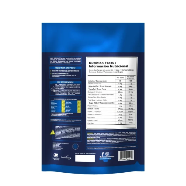 Whey Elite Vainilla 2LB | Proteína con BCAA y Glutamina - VitalSport - Image 5